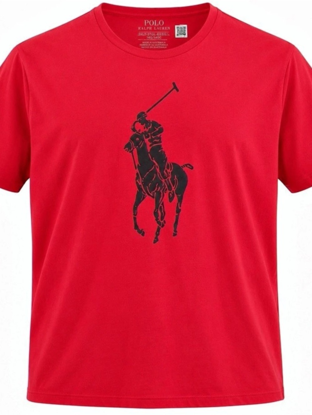 Polo Ralph Lauren Big & Tall Big Pony Jersey T-Shirt Red & Black XL